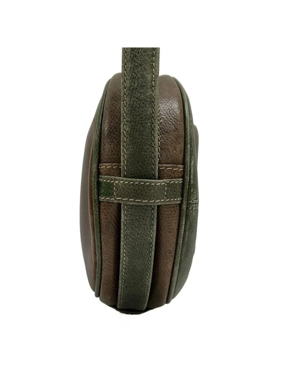 Loewe Shoulder Bag Anagram Pattern Brown Khaki Leather